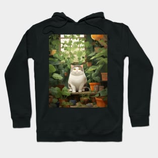 Purrfect Harmony: Cats and Plants Hoodie